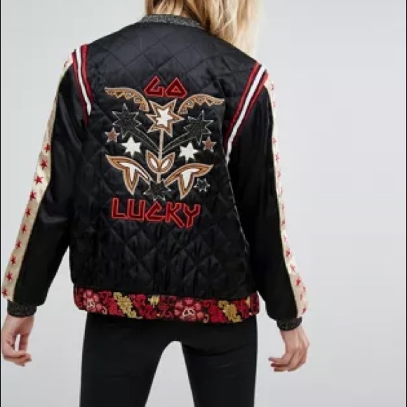 Maison Scotch Reversible Bomber Jacket - Picture 2 of 11